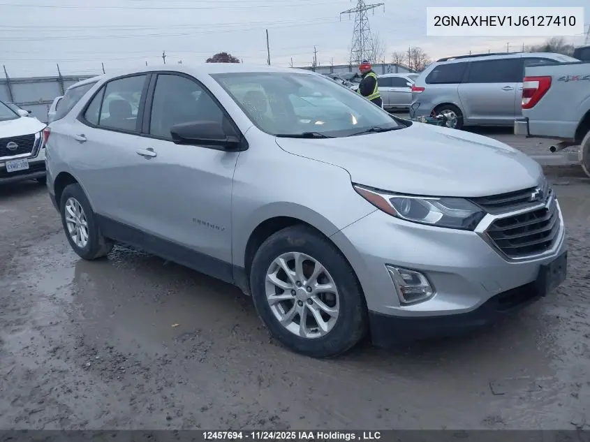 2GNAXHEV1J6127410 2018 Chevrolet Equinox Ls