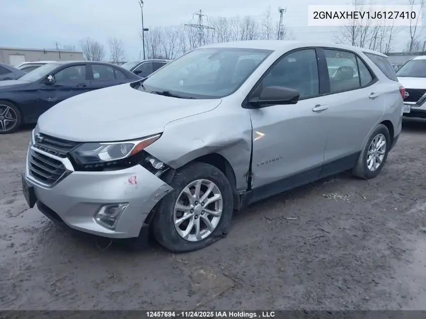 2GNAXHEV1J6127410 2018 Chevrolet Equinox Ls