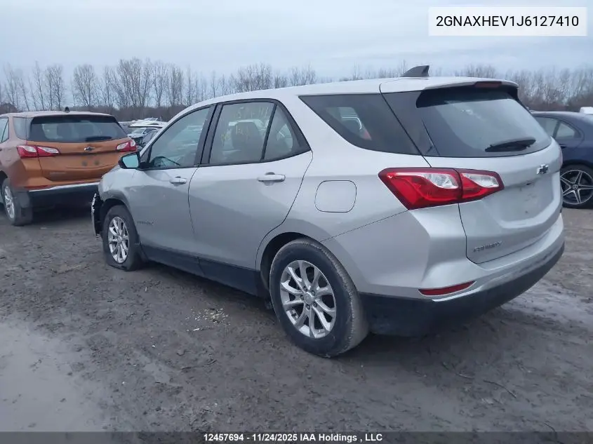 2GNAXHEV1J6127410 2018 Chevrolet Equinox Ls