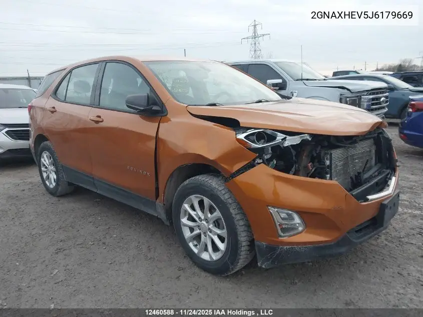 2GNAXHEV5J6179669 2018 Chevrolet Equinox
