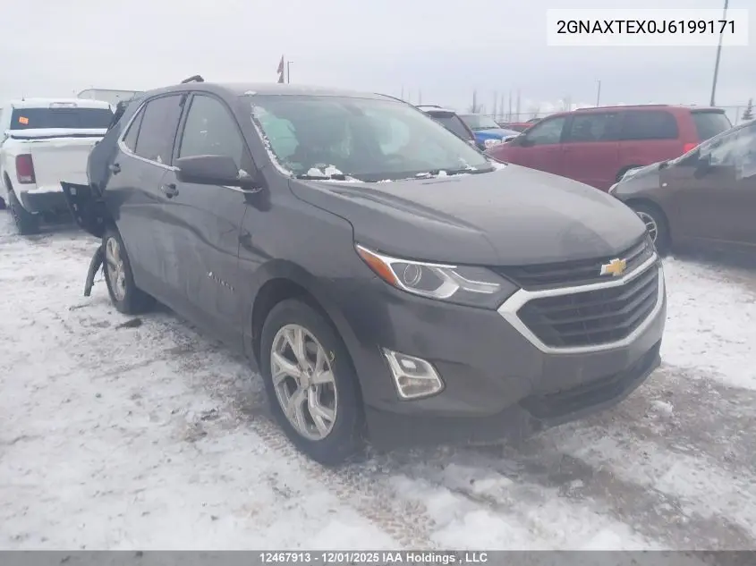 2GNAXTEX0J6199171 2018 Chevrolet Equinox Lt