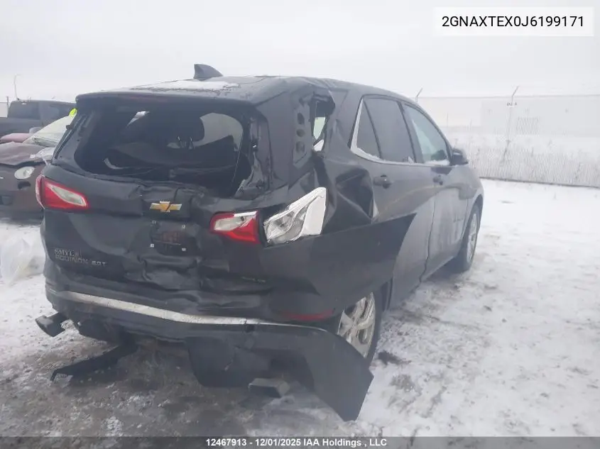 2GNAXTEX0J6199171 2018 Chevrolet Equinox Lt