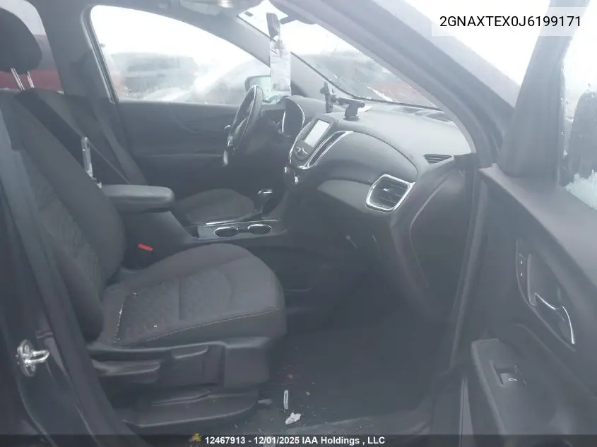 2GNAXTEX0J6199171 2018 Chevrolet Equinox Lt