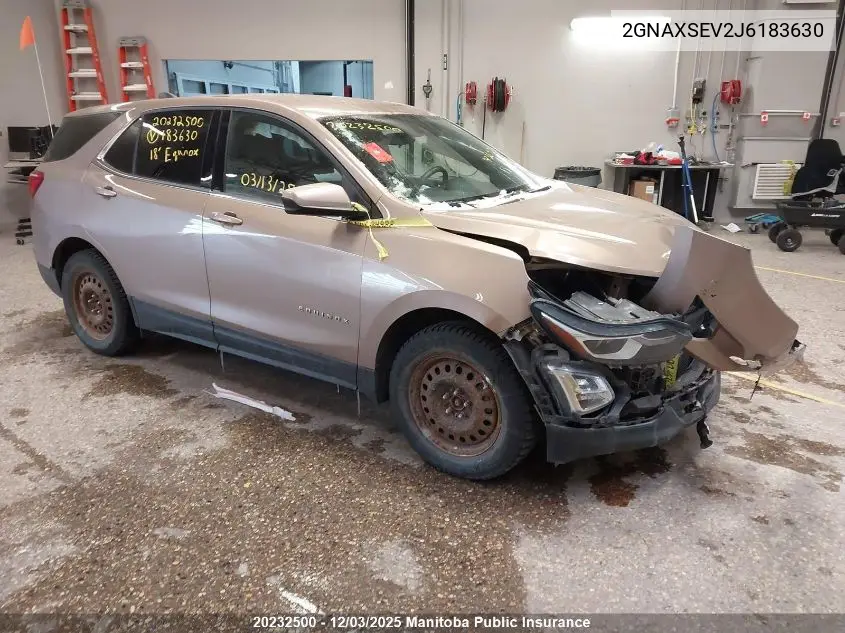 2GNAXSEV2J6183630 2018 Chevrolet Equinox Lt