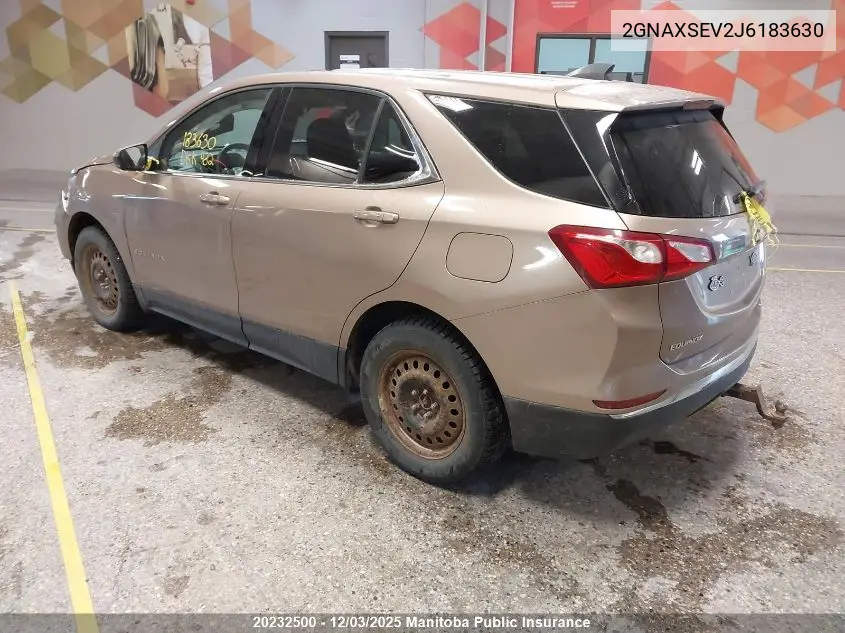 2GNAXSEV2J6183630 2018 Chevrolet Equinox Lt