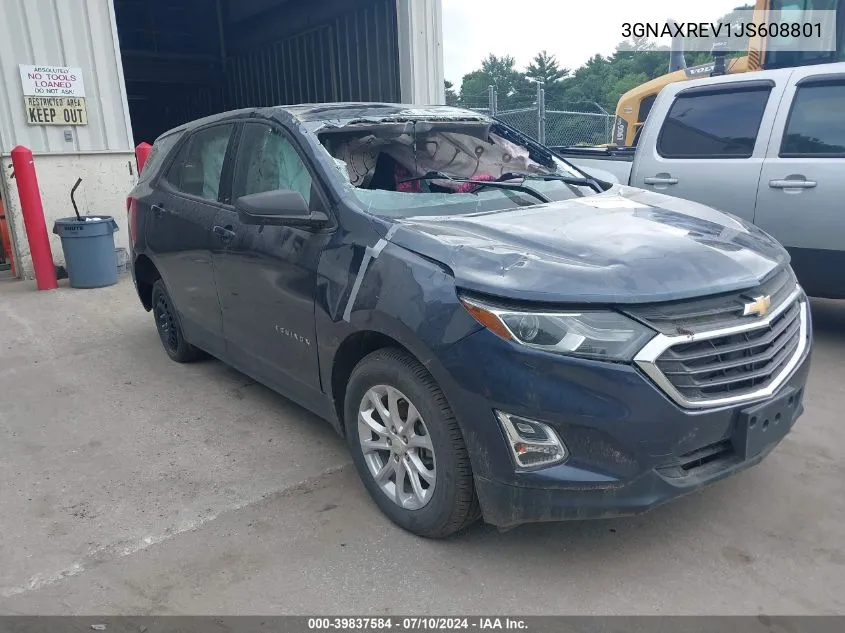 3GNAXREV1JS608801 2018 Chevrolet Equinox Ls