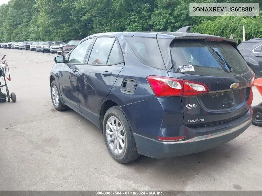 3GNAXREV1JS608801 2018 Chevrolet Equinox Ls