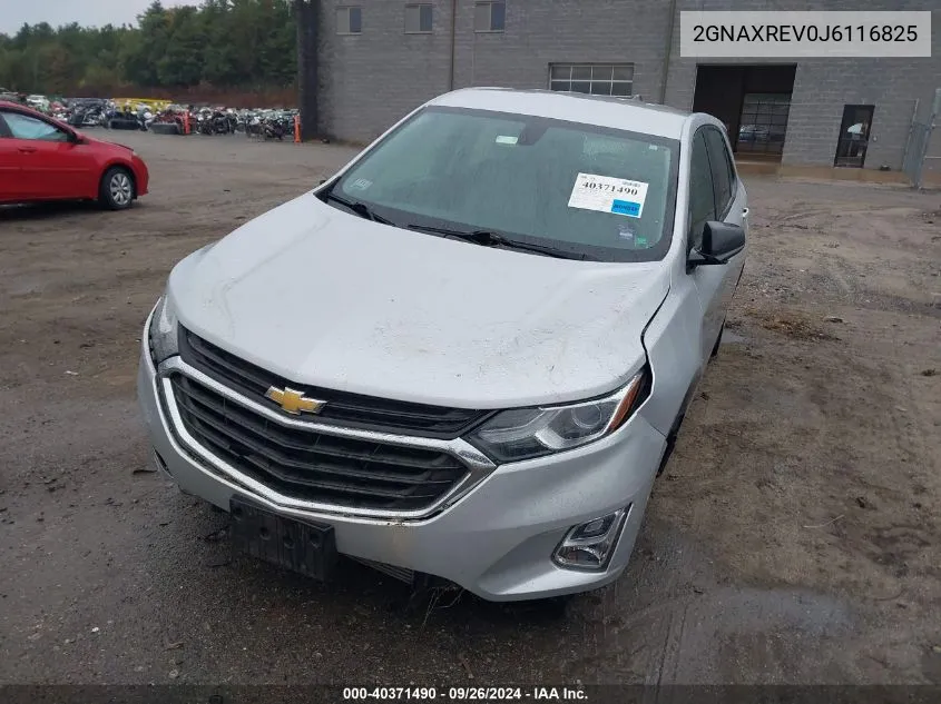 2018 Chevrolet Equinox Ls VIN: 2GNAXREV0J6116825 Lot: 40371490