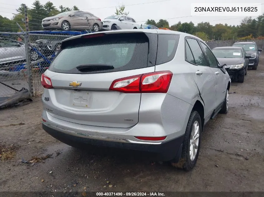 2018 Chevrolet Equinox Ls VIN: 2GNAXREV0J6116825 Lot: 40371490