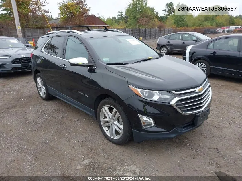 2GNAXWEX1J6306567 2018 Chevrolet Equinox Premier