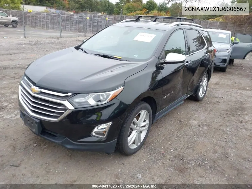 2GNAXWEX1J6306567 2018 Chevrolet Equinox Premier