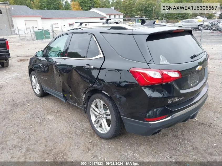 2018 Chevrolet Equinox Premier VIN: 2GNAXWEX1J6306567 Lot: 40417823