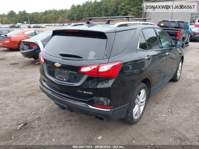 2GNAXWEX1J6306567 2018 Chevrolet Equinox Premier