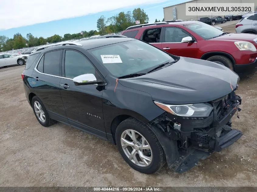 3GNAXMEV8JL305320 2018 Chevrolet Equinox Premier