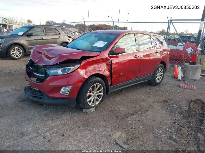 2GNAXJEV3J6350202 2018 Chevrolet Equinox Lt