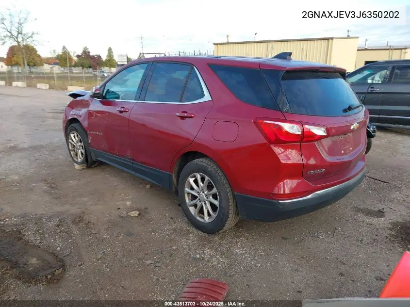 2GNAXJEV3J6350202 2018 Chevrolet Equinox Lt