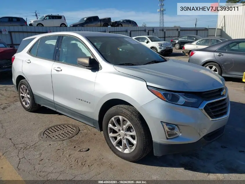 3GNAXHEV7JL393011 2018 Chevrolet Equinox Ls