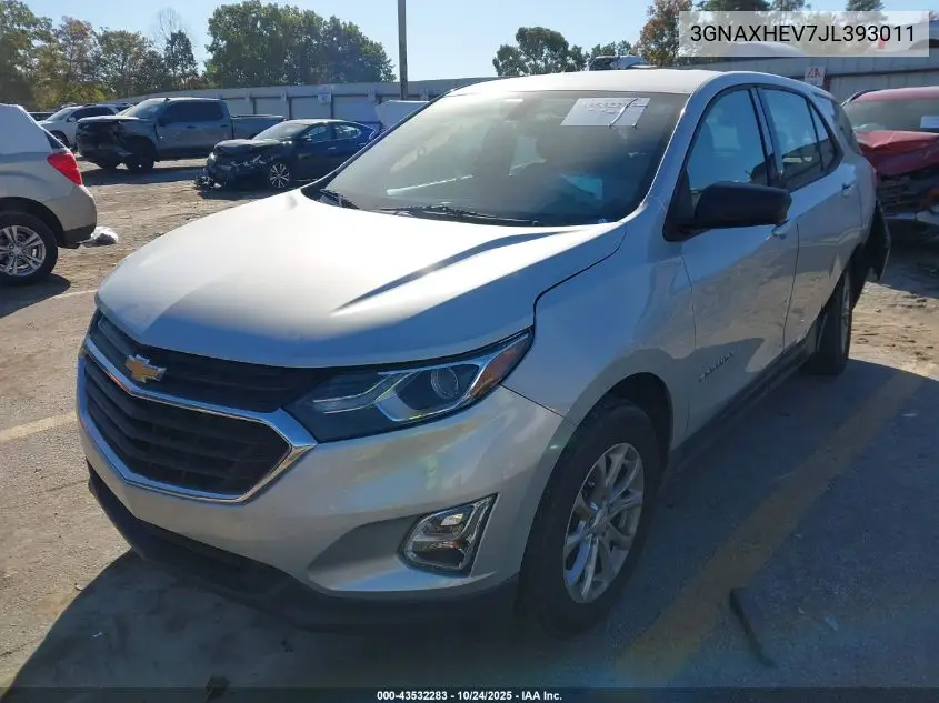 3GNAXHEV7JL393011 2018 Chevrolet Equinox Ls