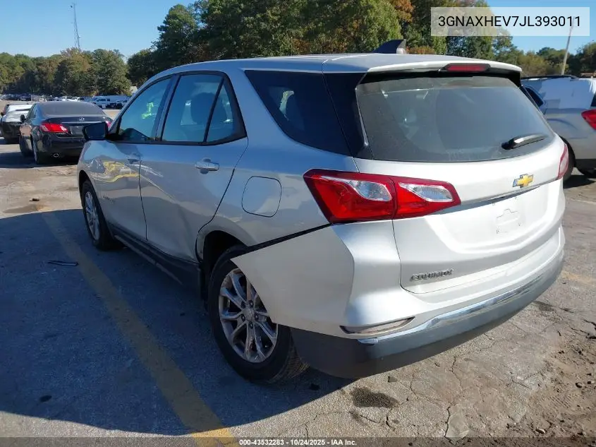 3GNAXHEV7JL393011 2018 Chevrolet Equinox Ls