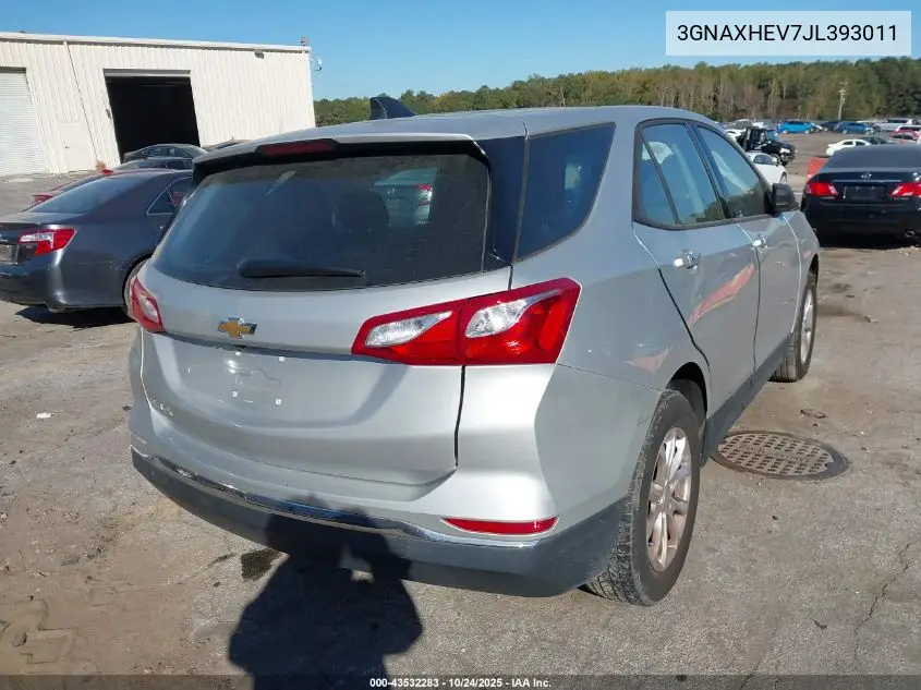 3GNAXHEV7JL393011 2018 Chevrolet Equinox Ls