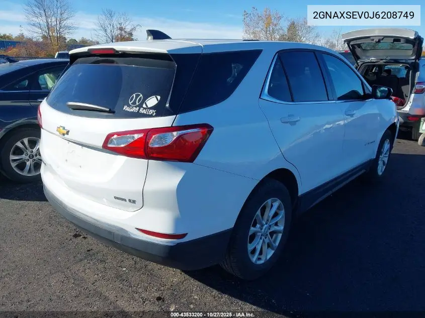2GNAXSEV0J6208749 2018 Chevrolet Equinox Lt