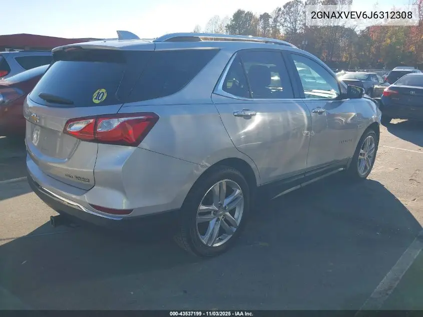 2GNAXVEV6J6312308 2018 Chevrolet Equinox Premier