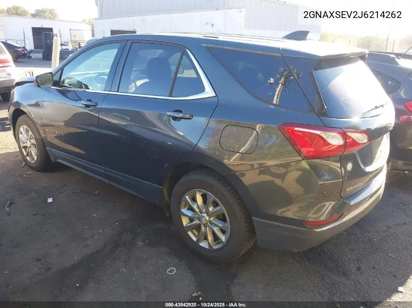 2GNAXSEV2J6214262 2018 Chevrolet Equinox Lt