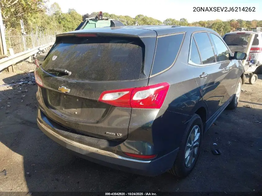 2GNAXSEV2J6214262 2018 Chevrolet Equinox Lt