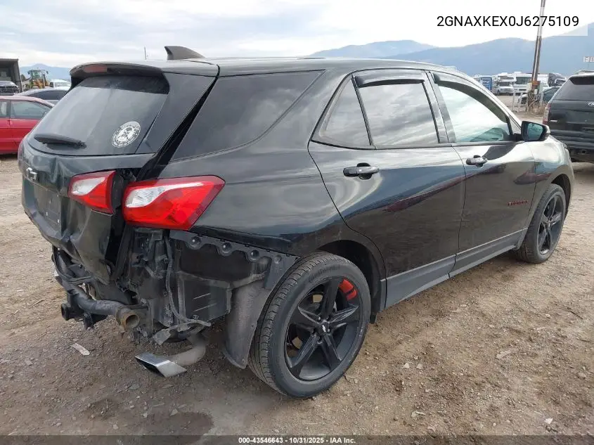 2GNAXKEX0J6275109 2018 Chevrolet Equinox Lt