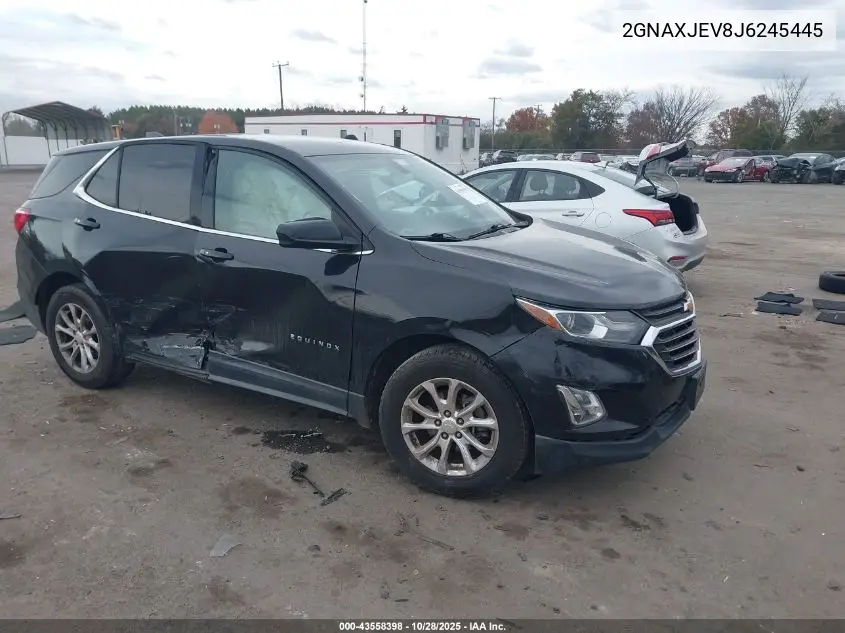 2GNAXJEV8J6245445 2018 Chevrolet Equinox Lt