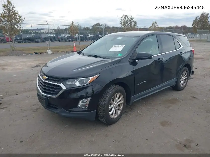 2GNAXJEV8J6245445 2018 Chevrolet Equinox Lt