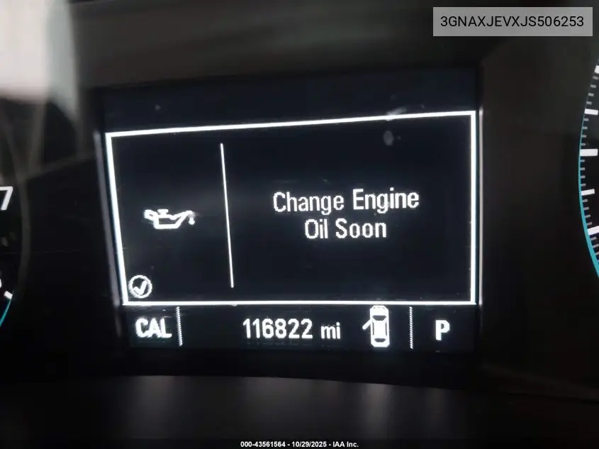 3GNAXJEVXJS506253 2018 Chevrolet Equinox Lt