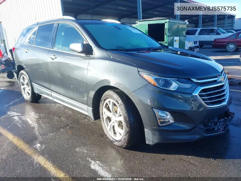 3GNAXMEV8JS575735 2018 Chevrolet Equinox Premier