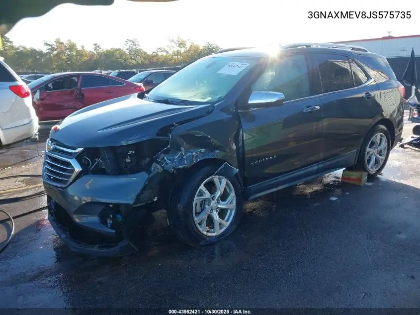 3GNAXMEV8JS575735 2018 Chevrolet Equinox Premier