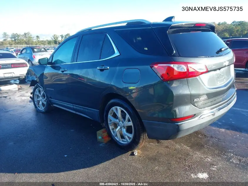3GNAXMEV8JS575735 2018 Chevrolet Equinox Premier