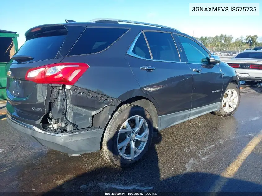3GNAXMEV8JS575735 2018 Chevrolet Equinox Premier