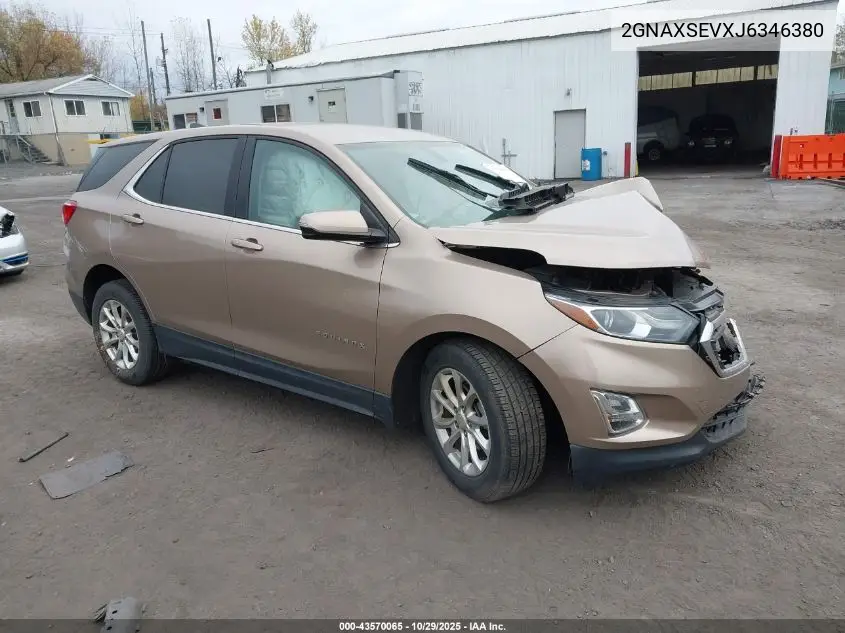 2GNAXSEVXJ6346380 2018 Chevrolet Equinox Lt