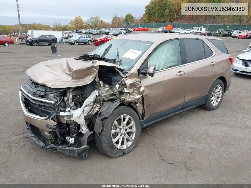 2GNAXSEVXJ6346380 2018 Chevrolet Equinox Lt