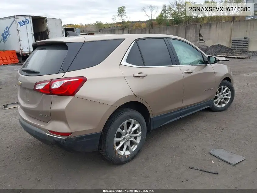 2GNAXSEVXJ6346380 2018 Chevrolet Equinox Lt