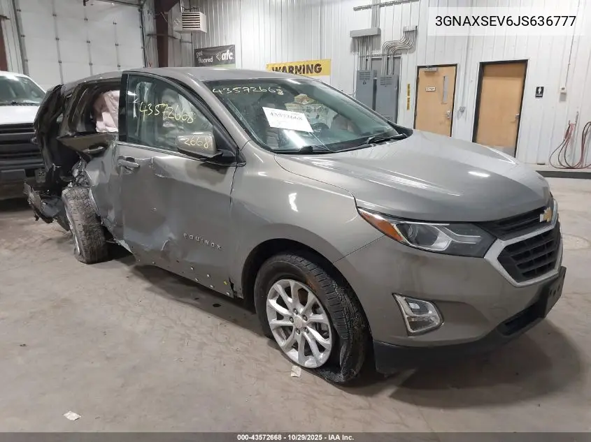 3GNAXSEV6JS636777 2018 Chevrolet Equinox Lt