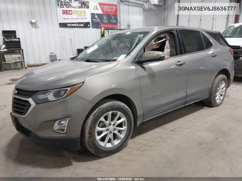 3GNAXSEV6JS636777 2018 Chevrolet Equinox Lt