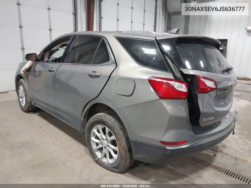 3GNAXSEV6JS636777 2018 Chevrolet Equinox Lt