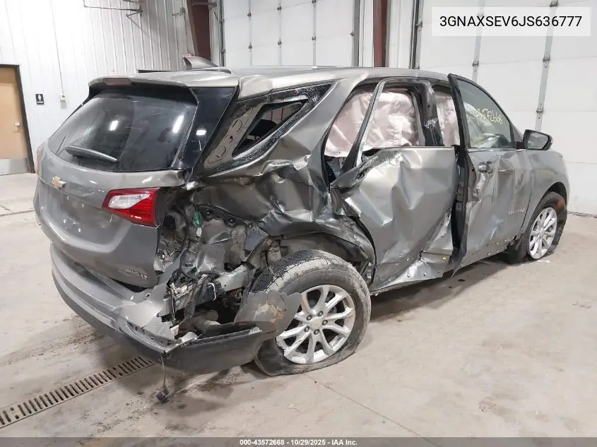 3GNAXSEV6JS636777 2018 Chevrolet Equinox Lt