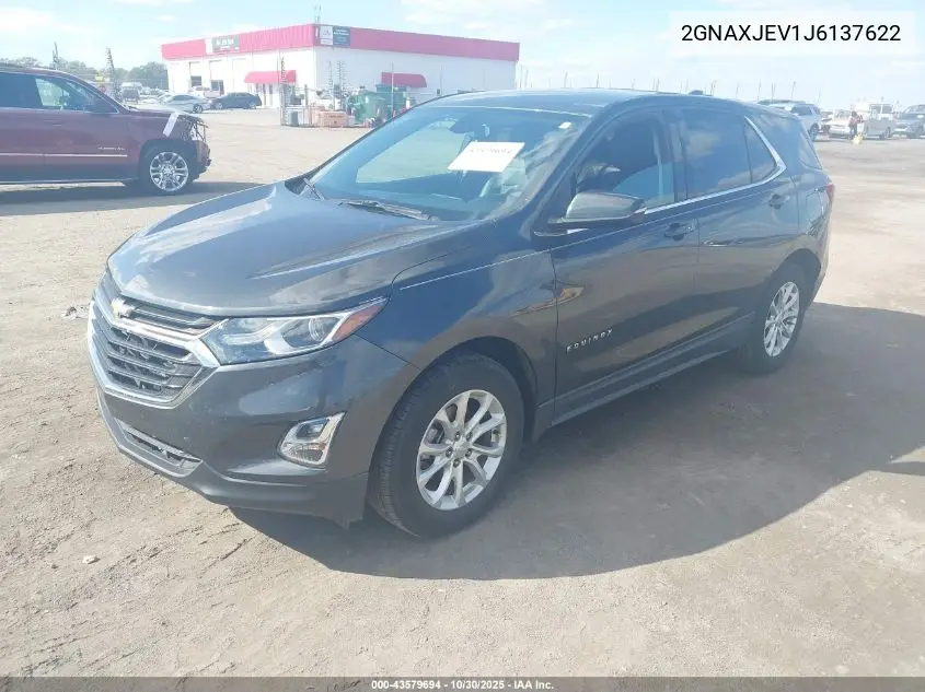2GNAXJEV1J6137622 2018 Chevrolet Equinox Lt