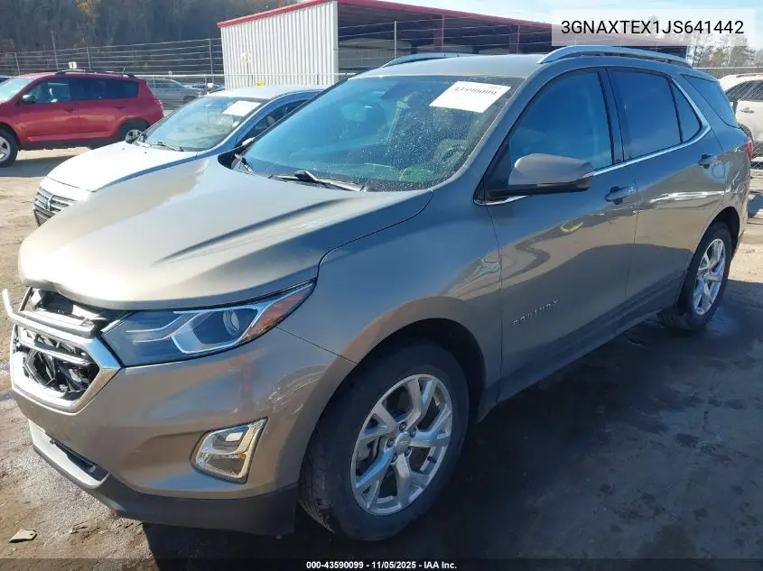3GNAXTEX1JS641442 2018 Chevrolet Equinox Lt