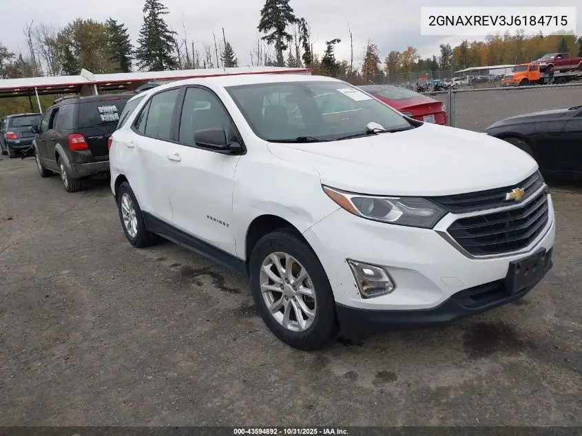 2GNAXREV3J6184715 2018 Chevrolet Equinox Ls