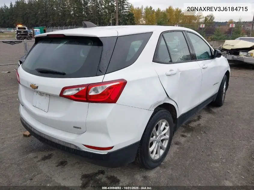 2GNAXREV3J6184715 2018 Chevrolet Equinox Ls