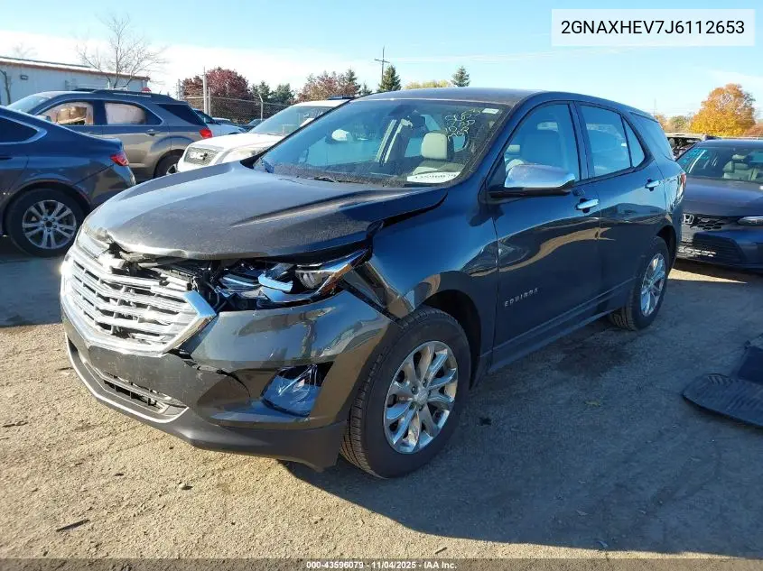 2GNAXHEV7J6112653 2018 Chevrolet Equinox Ls