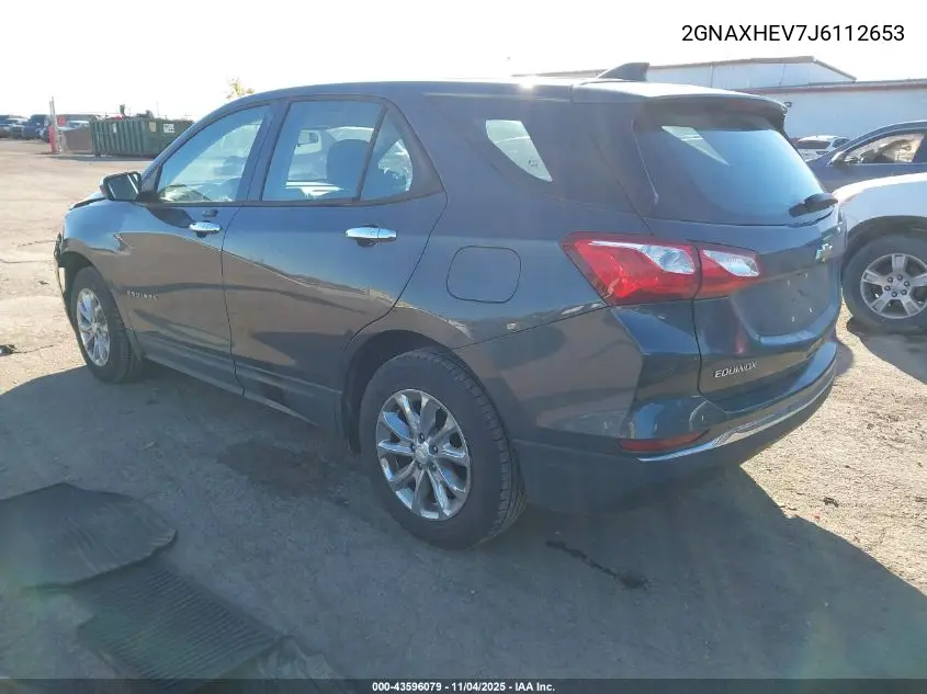 2GNAXHEV7J6112653 2018 Chevrolet Equinox Ls