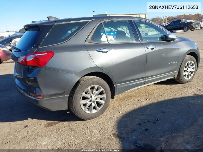 2GNAXHEV7J6112653 2018 Chevrolet Equinox Ls